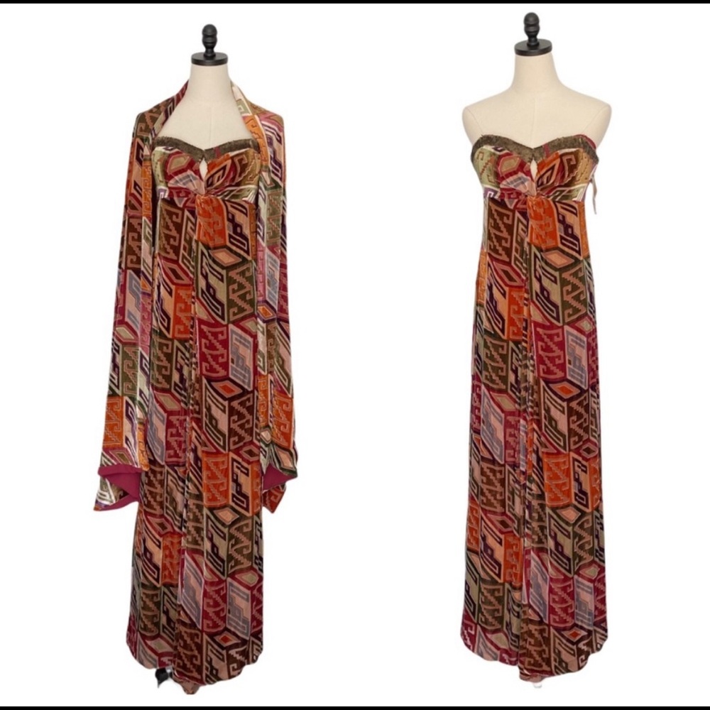 Nicole Miller Vintage Deadstock Velvet Gown | 6